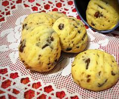 Homemade cookies with cocoa